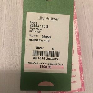 Lilly Pulitzer Katya Top In Resort White